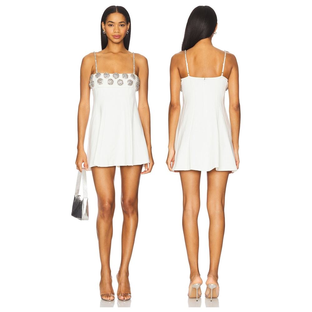 Majorelle Mackie Mini Dress Embellished Bridal Formal Party Cocktail Hoco NYE L